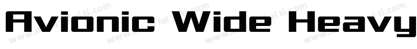 Avionic Wide Heavy字体转换